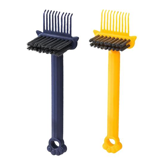 1/2/3/4 шт. Очиститель для волос с ручкой в виде кошачьей лапки Двусторонняя массажная расческа с воздушной подушкой Инструмент для чистки Портативный для дома, путешествий, салона Инструмент для удаления волос с расчески