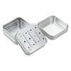 2Pcs Square Aluminum Soap Dish with Lid Soap Box Easy To Rinse Travel Soap Tray  Hotel