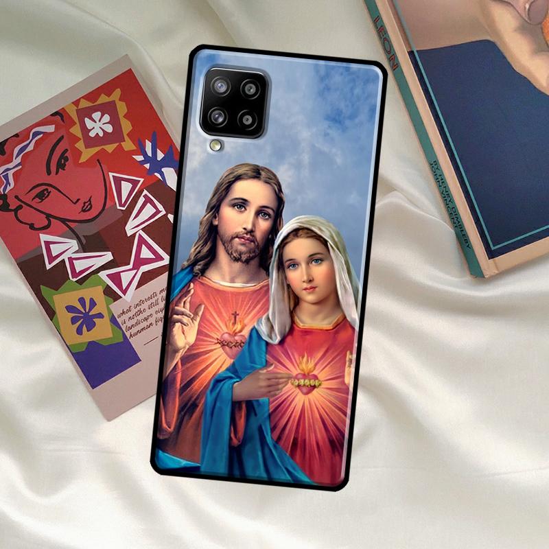 Чехол 'Богородица и Иисус' для Samsung Galaxy A52 A32 A12 A33 A06 A16 A26 A36 A56 A15 A53 A13 A34 A54 A14 A35 A55