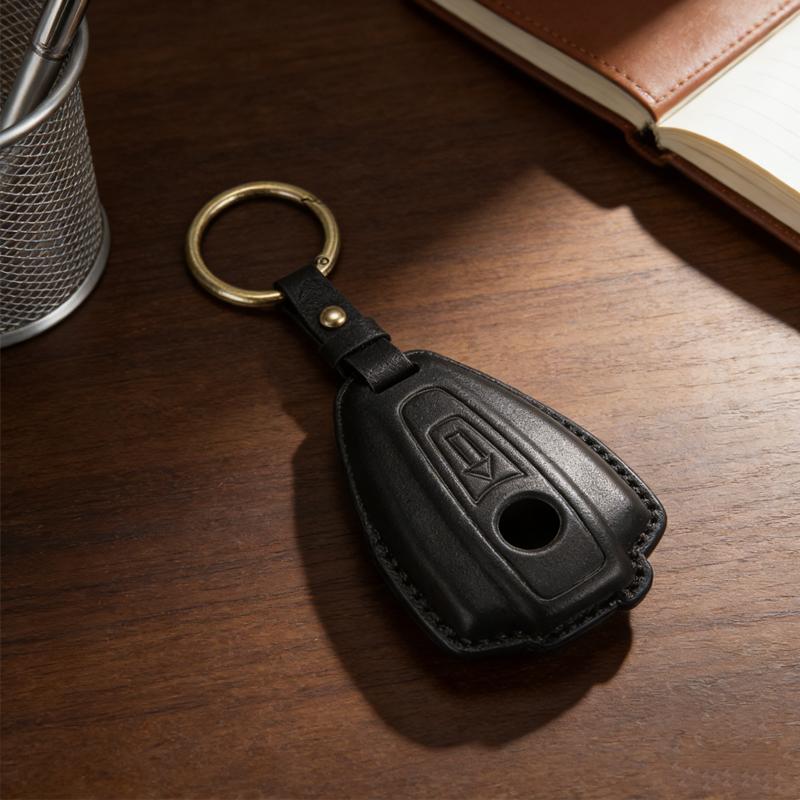 Retro Leather Motorcycle Key Case For Bmw R18 R1 R18B R18C Car Key Fob Key Chain Car Key Case Keyring Accessories
