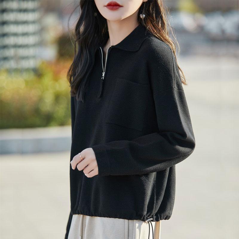 Женский кашемировый свитер Qinghe кашемир 50% шерсть 50% шелк Женский осенне-зимний кашемировый свитер мягкий и теплый