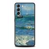 Чехол для телефона Claude Monet Garden Paint Art для Samsung Galaxy S26 Ultra S25 Plus S24 FE S23 S22 5G S21 S20 Черный Мягкий