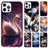 Чехол для телефона White Swan Grace Art для Iphone 17 Air 16 15 Plus 14 13 Mini 12 11 Pro Max 16E 7 8 SE 2020 Мягкий чехол с принтом 16
