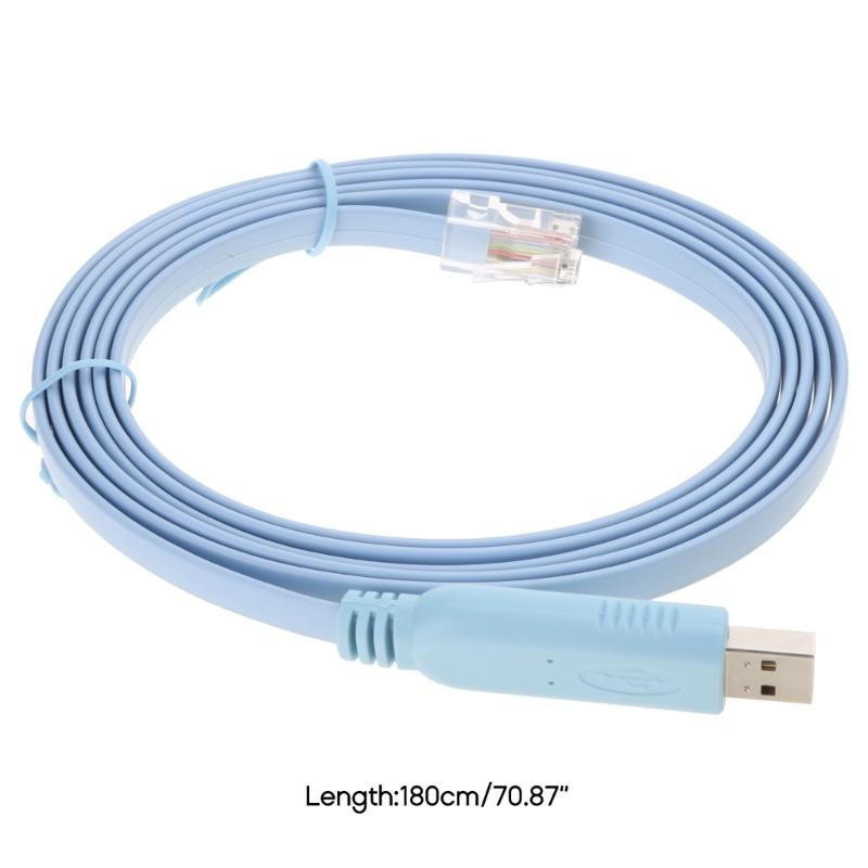 Router Console Cable USB to RJ45 Console Cable for H3C Router Rollover Console Wire Faster Data Transmission Cord