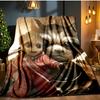Gr-oot Valentine's Day Blanket Flannel Throw for Sofa, Indoor, Camping, Living Room, Office, Chair, And Bed Soft Birthday Gift