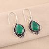Green Onyx Gemstone 925 Sterling Silver Handmade Jewelry Earrings Gift For Women EE-164-19