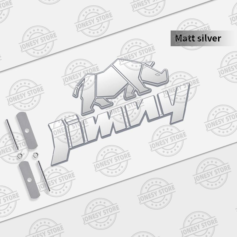 1 Набор Автомобильный Металлический Логотип Решетки Радиатора Rhino Jimny Стайлинг Автомобиля 3D Значок Наклейки Наклейка на Багажник Для Suzuki Off Road Jb74 Jb43 Jb64 Jb53 Jb32