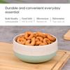 Soup Bowls with Spoons Set of 6, Celeste Green, 250 ml, Rice Husk Biocomposite