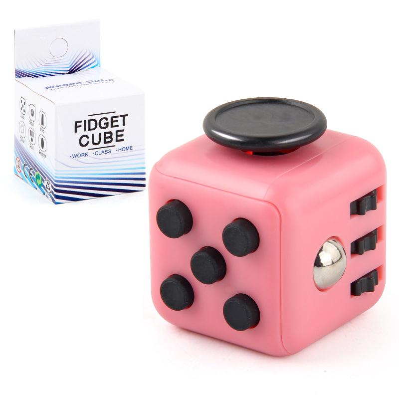 Mini Fidget Cube Toy Vinyl Desk Finger Toys Squeeze Fun Stress Reliever Antistress Stress Cube Toys