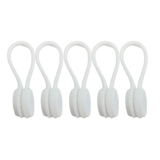 5/10 шт. силиконовые кабельные стяжки магнитные сматывающие зажимы для кабеля стяжки-закрутки органайзер для шнура