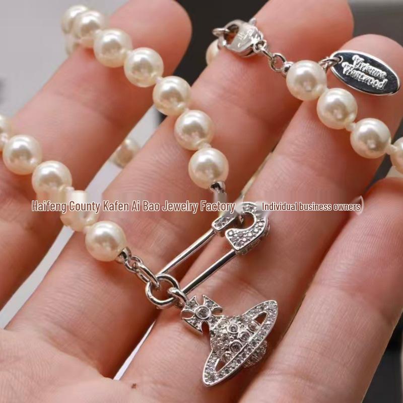 Брошь Seiko West Бриллиантовое Ожерелье Женское Легкая Роскошь Дизайн Сатурна