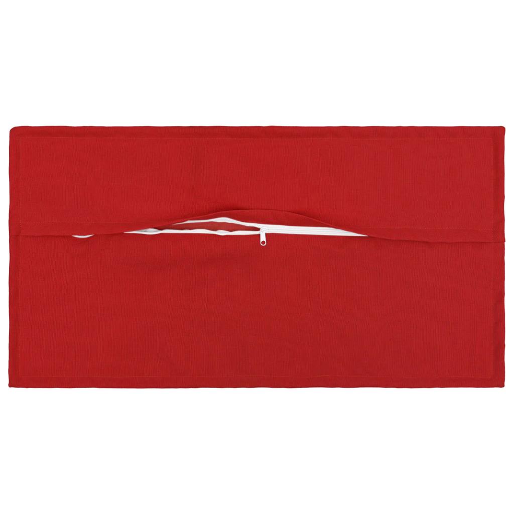Cushion Cover 6 pcs HOUTEN Red 40 x 80 cm Faux Linen