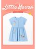 Летнее платье для девочек Little Maven Cartoon - милая юбка с короткими рукавами в европейском и американском стиле.