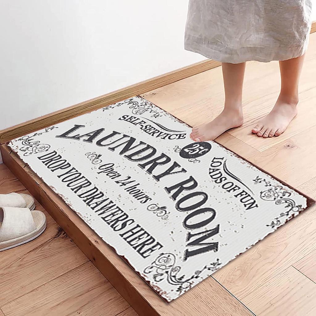 Ковер для прачечной, противоскользящие фермерские дома, кухонные коврики, декоративные аксессуары для ванной комнаты, прачечной