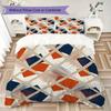 Simple Geometry Pattern Bedding uilt Set uilt Cover Pillowcase Home Decoration Birthday Gift (1 * duvet cover + 2 * pillowcase  without core)19