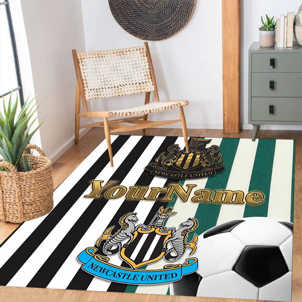 Newcastle 9 Customized Name Floor Mat Suitable for Entryway Playrooms Decorate room Balcony Antislip Carpet Anime Office Decor Gift for Festivals