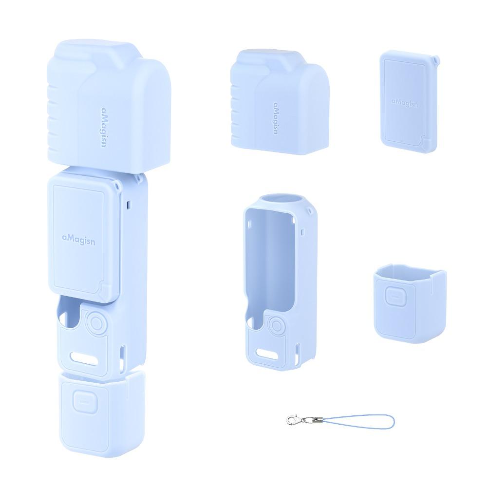 Silicone Protective Case Full Coverage Skin Cover for DJI Osmo Pocket 4 Gimbal Camera Accessories