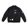 Jordan Куртка-бомбер MA-1 с нашивкой-логотипом и полиэстеровой застежкой-молнией с алфавитом Мужские куртки черные CK1358-010