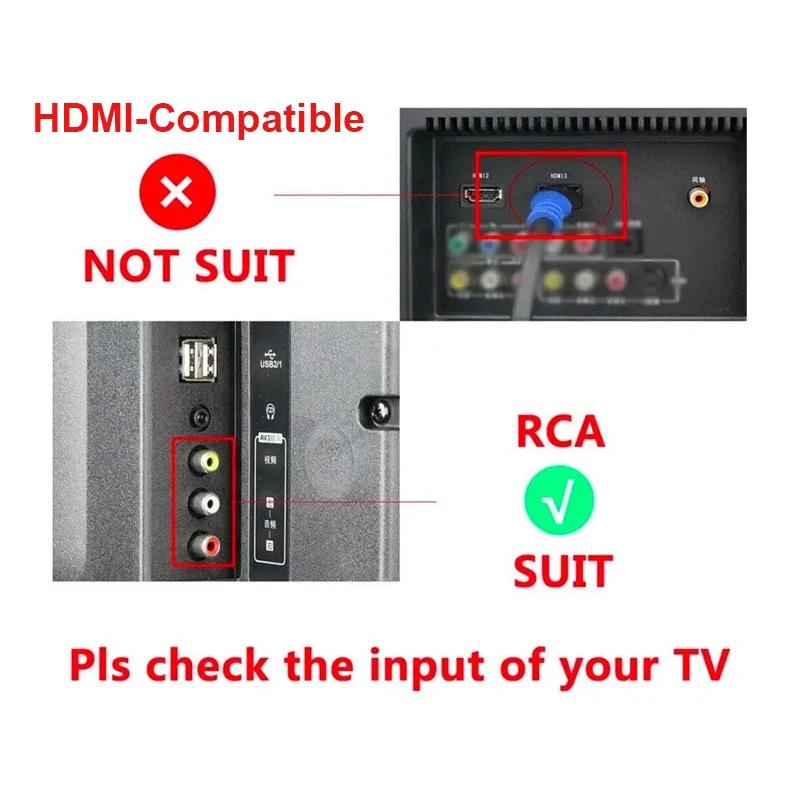HDMI-совместимый в AV RCA адаптер-конвертер 1080P RCA AV CVSB LR видео композитный AV скалер-конвертер для ПК HDTV проектора