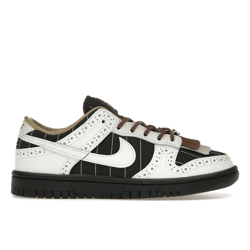 Nike Dunk Low LX Brogue Women Sneakers Black Summit-White Cacao-Wow FV3642-010