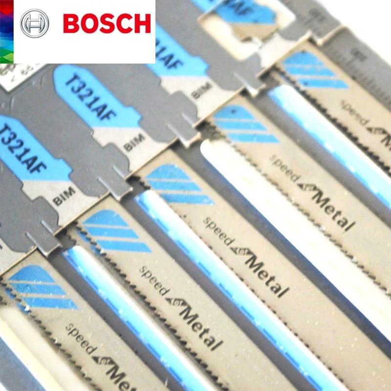 Bosch T321AF Лобзик для резки металла, 5 шт., быстрые лезвия для резки металлических пластин, деревообработка, резка