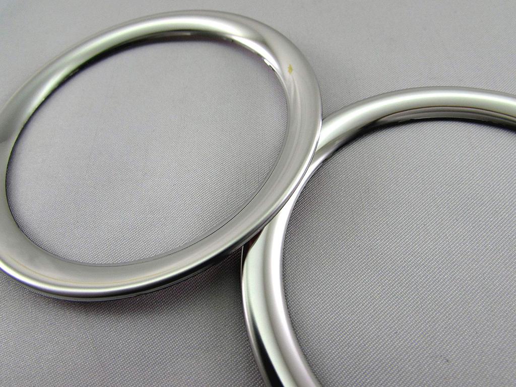 BRIGHTZ Every DA17V Ultra Mirror Finish Stainless Steel Plated Air Conditioner Rings Compatible with DA and 17 Every Vans (2-Piece Set) [INT-ETC-276]