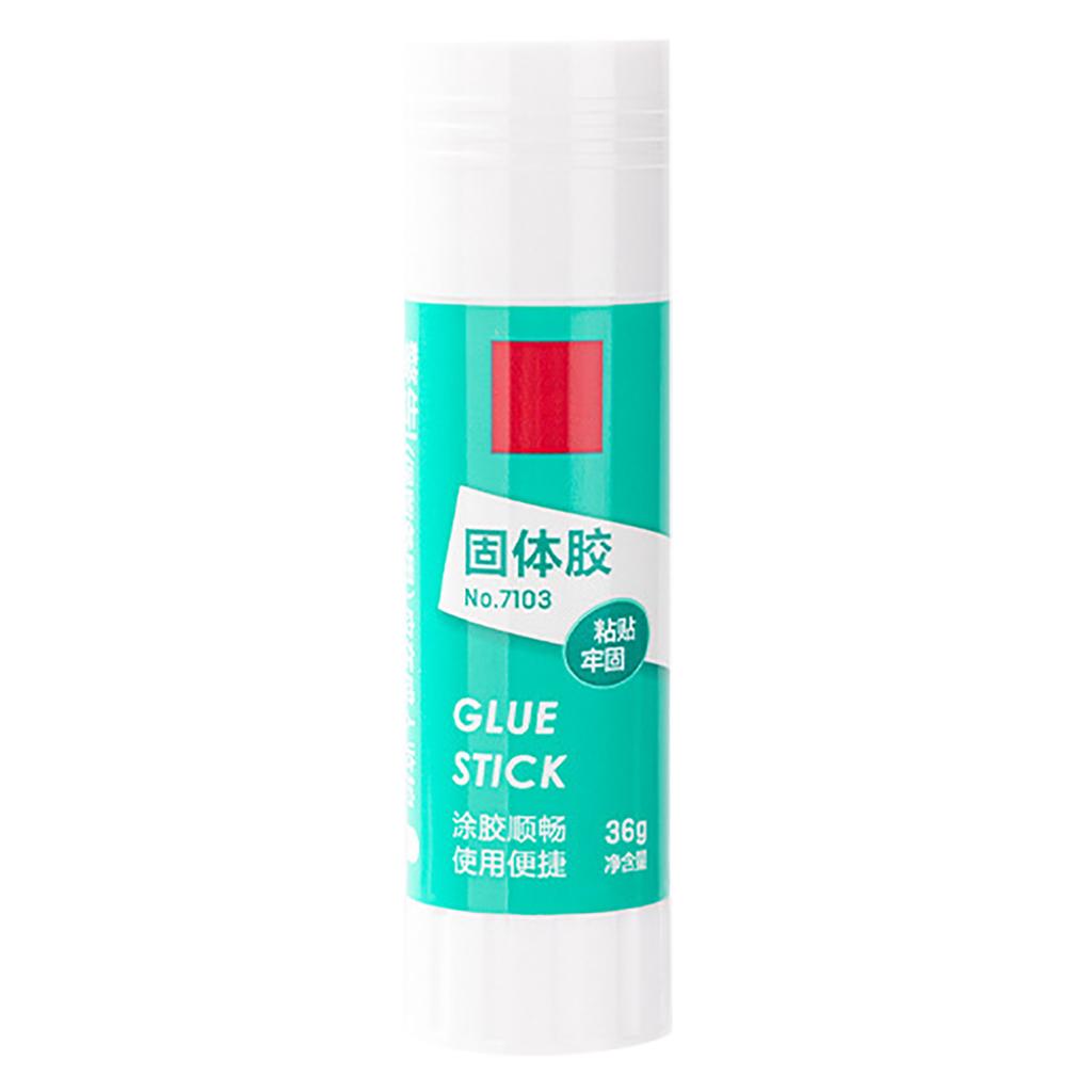 Solid Glue Stick Multipurpose High Viscosity Moisturizing Glue Stick for Office Supplies Student Crafts 1.3oz White