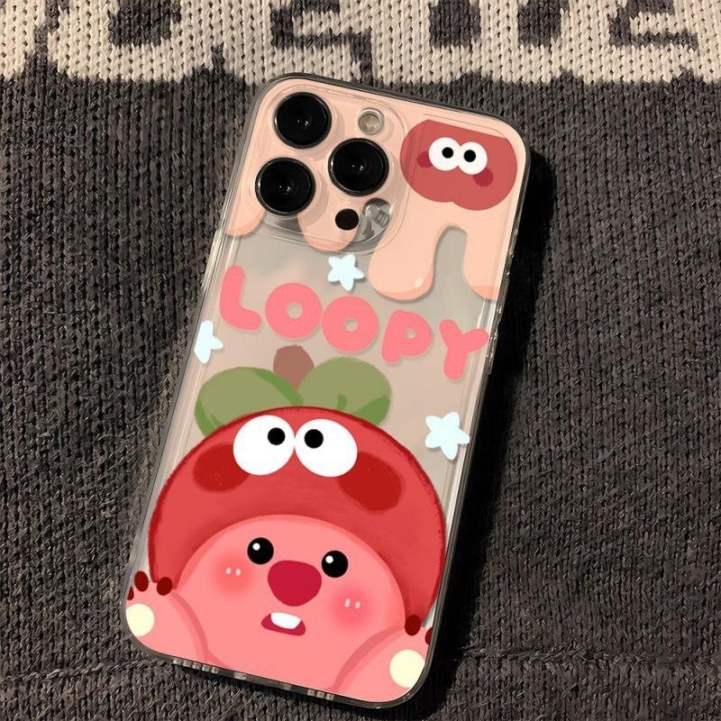 Клубничный лохматый бобер для чехла на телефон iPhone15 14 новый 13/12 противоударный 11promax веселый XS