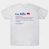 Мужская черная футболка с принтом Go Bills От Buffalo Bills - Isart-X #29 Печать на термотрансферной бумаге без вырезания Хлопковая футболка