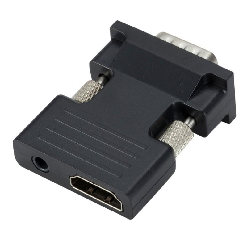 HDMI-compatible Female To VGA Male Converter With Audio Adapter Support 1080P Signal Output Convertor
