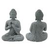 Grey Oriental Stone Carving Ornament Courtyard Sandstone Figurine  Indoor Study Shelf Decoration