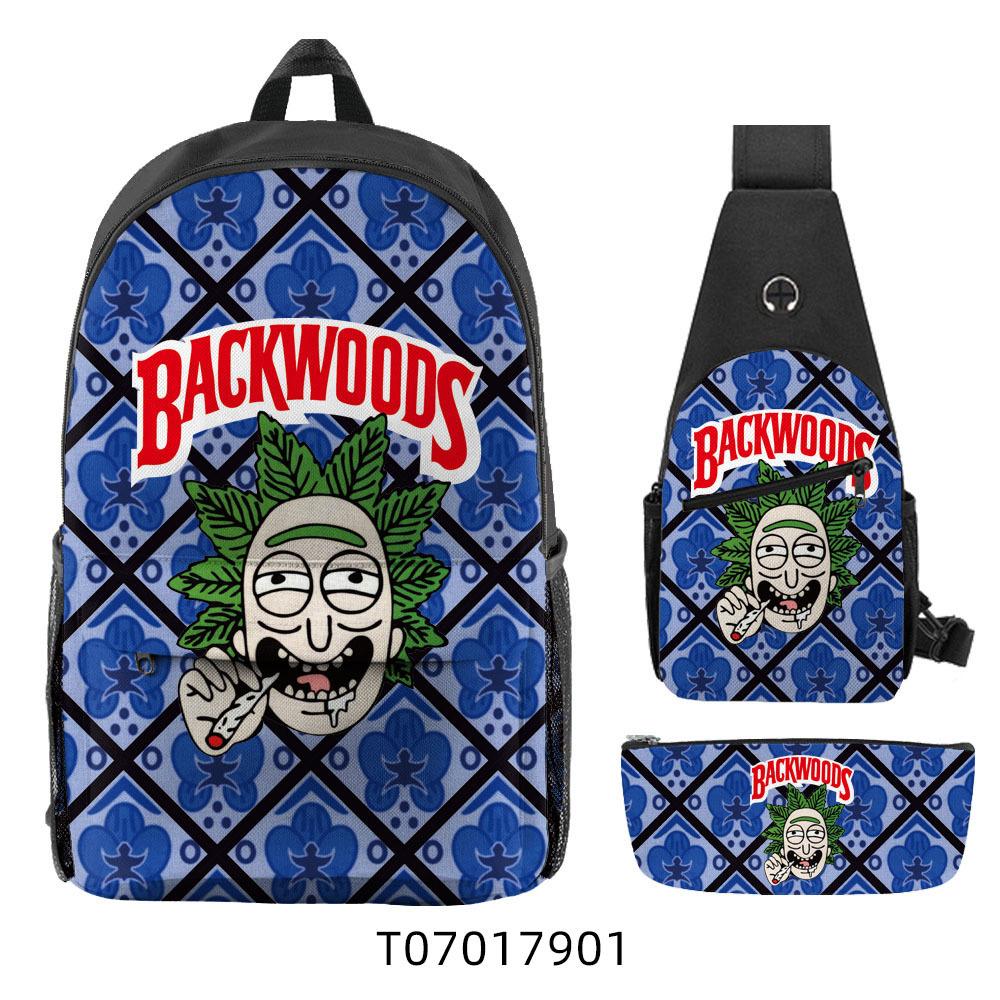 Популярный 3D Рюкзак Backwoods Сигара Студенческий Рюкзак для Кампуса Дорожная Сумка