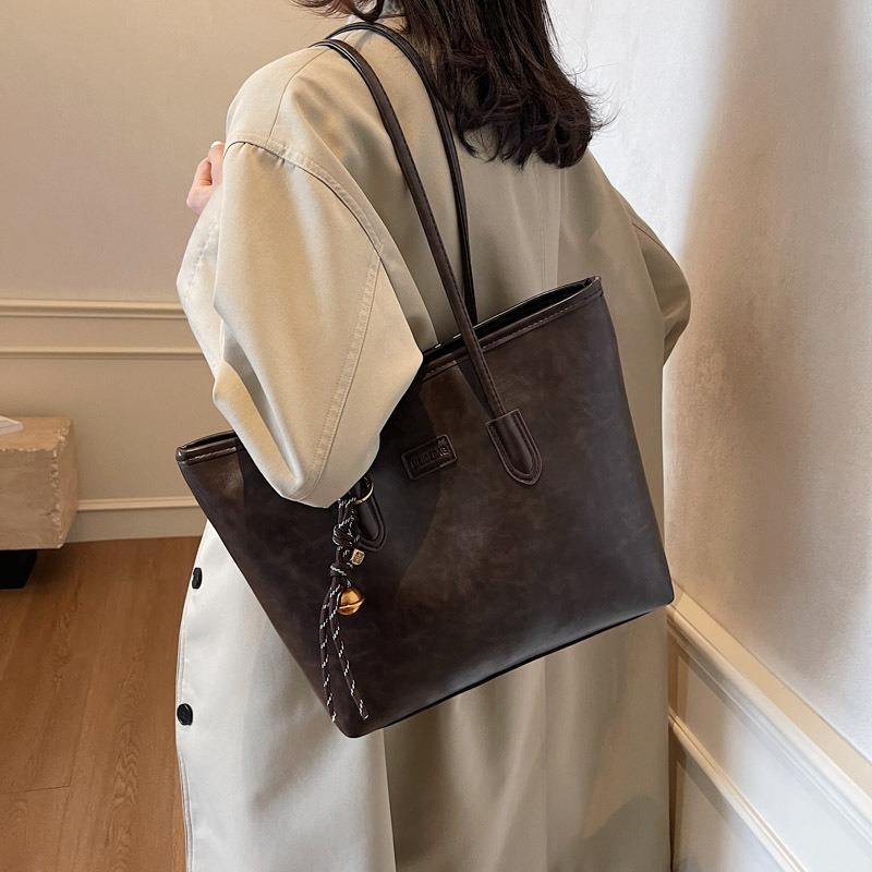 Ретро сумка женская большой вместимости новая модная универсальная простая наплечная сумка сумка-тоут для поездок на работу