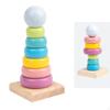 Baby Children Montessori Toys Wooden Stacking Nesting Blocks Rings