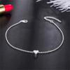 1pc Elegant Heart-shaped Charm Bracelet Delicate Minimalist Link Chain Versatile Jewelry for Women Girls Everyday Wear