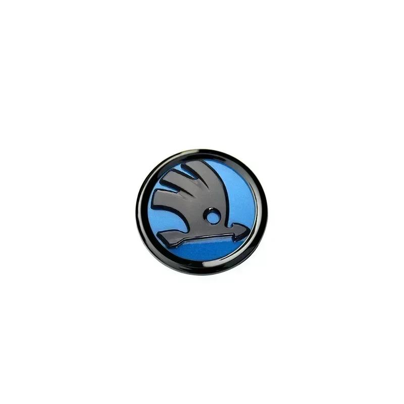 XOWS7 for Skoda 46MM Car Logo Steering Wheel Sticker Rapid Octavia Yeti Kodiaq Karoq Fabia Laura Superb VRS KAMIQ Scala Citigo
