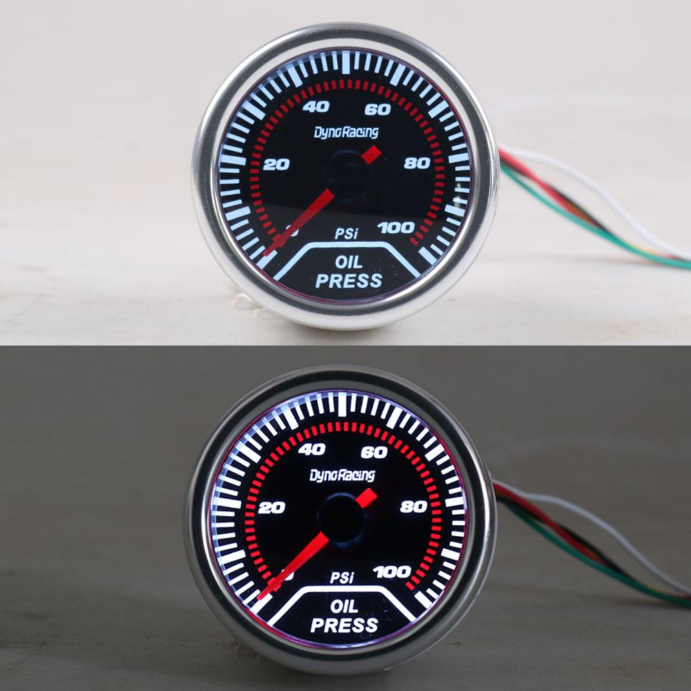 2" 52mm Auto Oil Pressure Gauge 0-100 PSI Car Oil Pressure Meter with Sensor