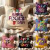 Holiday April Fools Day Cushion Cover MultiScene Pillow Cover for Home  Car  Reversible Soft  Durable for Daily Use