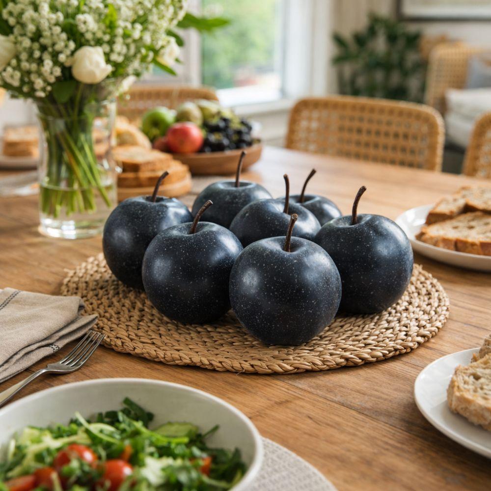Realistic Simulation Black Pear Handicrafts Fake Fruit Models  Garden Decoration