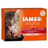 IAMS Delights Multibox Saveurs De La Terre En Sauce (Land Collection) - Toutes Races - 12x85 G - Pour Chat Adulte