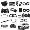 ABS Carbon Fiber Interior Mouldings For Honda CR-V 2017- Window Lift Switch Dashboard Navigation Panel Side Vent Outlet