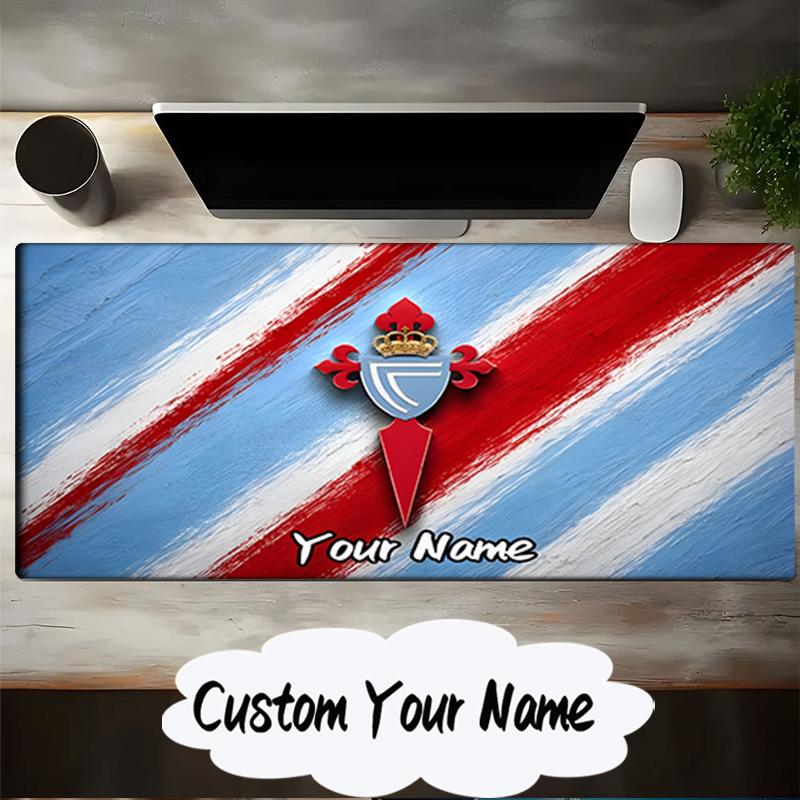 Custom Name Mouse pad Celta Vigo Crest Mouse pad, Gaming Mouse Pad, keyboard pad, Desk Decor for computer notebook Fan Birthday Gift