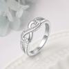 Personalized 925 Sterling Silver Eternity Ring Women Engraving Infinity Rings Wedding Promise Rings for Her (RI103717)