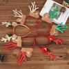 Festival Deer Antler Headpiece With Soft Fabric And Jingling Bells Comfortable Christmas Hair Ornament For Family