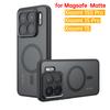 For Magsafe Shockproof Matte Case for Xiaomi 15S Pro Magnetic Wireless Charging Cover for Mi 15 Pro Hard Bumper Shell