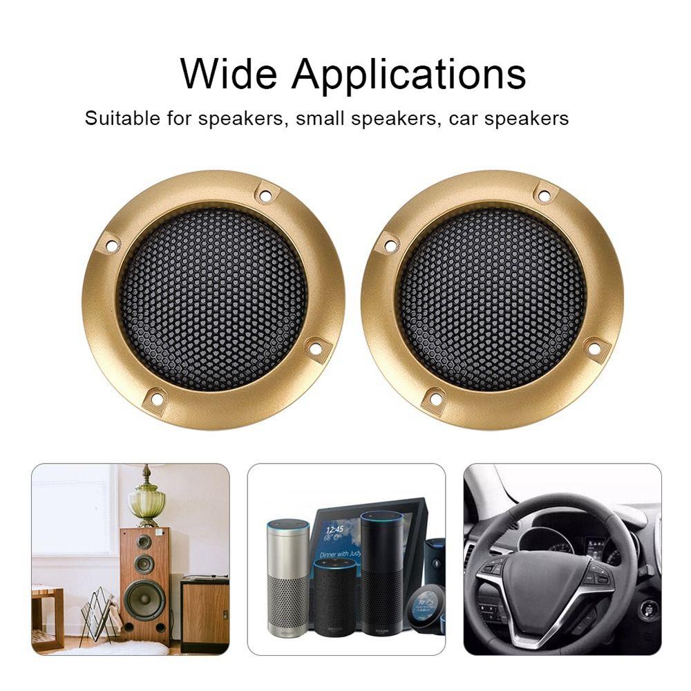 2Pcs Black Gold Silver Speaker Protective Grill Speaker Protective Accessory