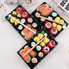 Salmon Sushi Mid-Calf Socks Gift Set - Fun Cotton Food Socks for Couples