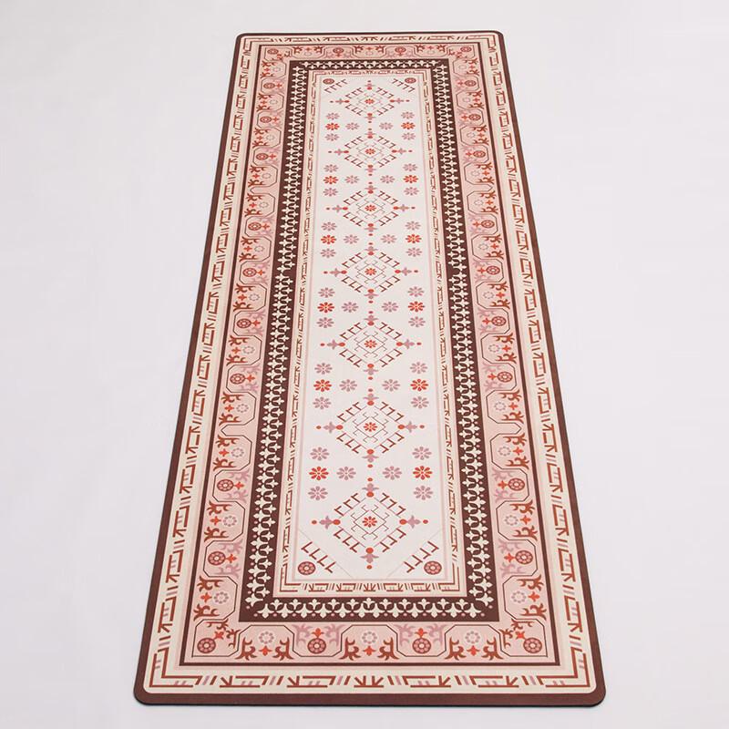 Oeny Bohemian Natural Rubber Suede Yoga Mat