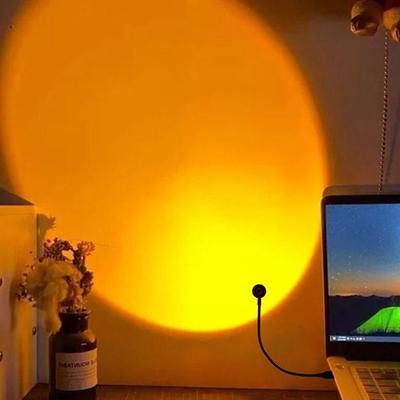 Светодиодная лампа-закат, ночники, USB-проектор, украшение для вечеринки по случаю дня рождения, светильники для настроения для спальни, гостиной, стены, для фотосъемки