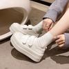 Fashion Classic Versatile Velcro Heightened Platform White Shoes Women's 2025 New Spring and Autumn Light Casual Board Shoes